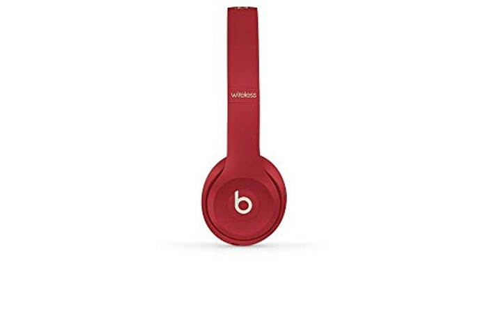 Beats Solo3 Wireless On-Ear Headphones - Beats Club Collection - Club Red (Renewed)