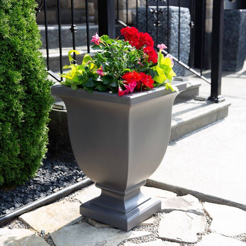 26" Augusta Tall Planter Graphite Gray - Mayne