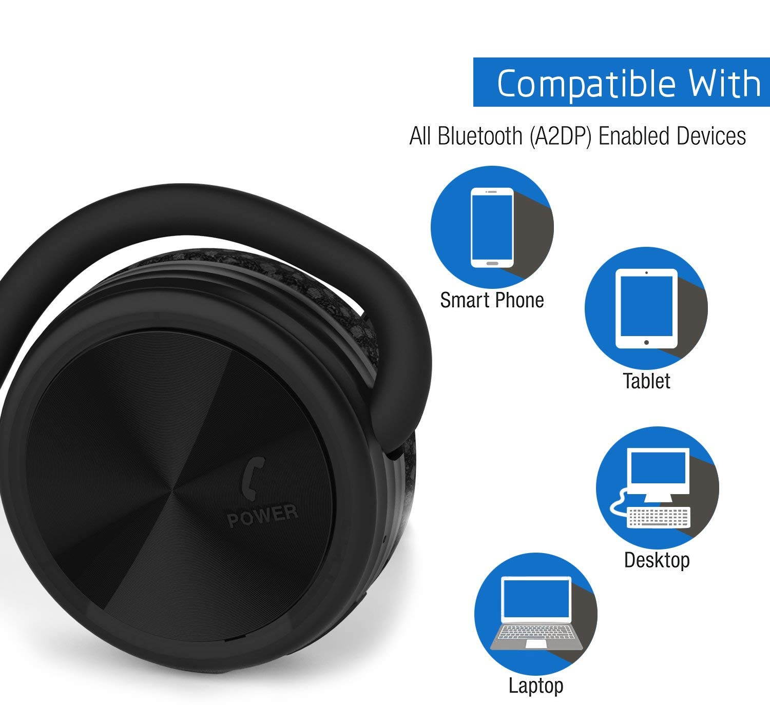 SH03 Bluetooth 4.1 Headphones, Wireless Stereo Sports Earphones with Mic for Wireless Music Streaming and Hands-Free Calling, Up to 25 Hours Music time