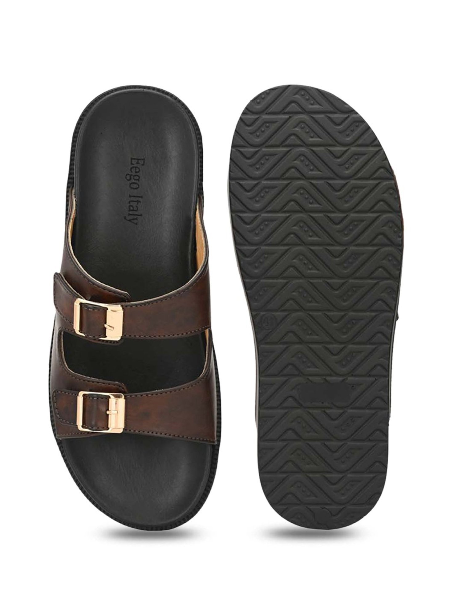 Eego Italy Men's Brown Casual Sandals