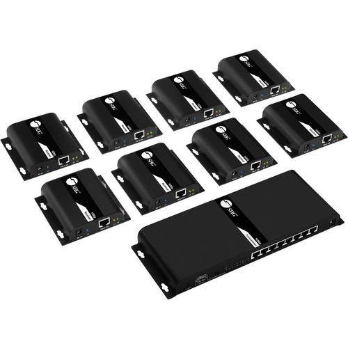 SIIG 1x8 HDMI Splitter HDbitT over IP Extender 120m CEH25G11S1
