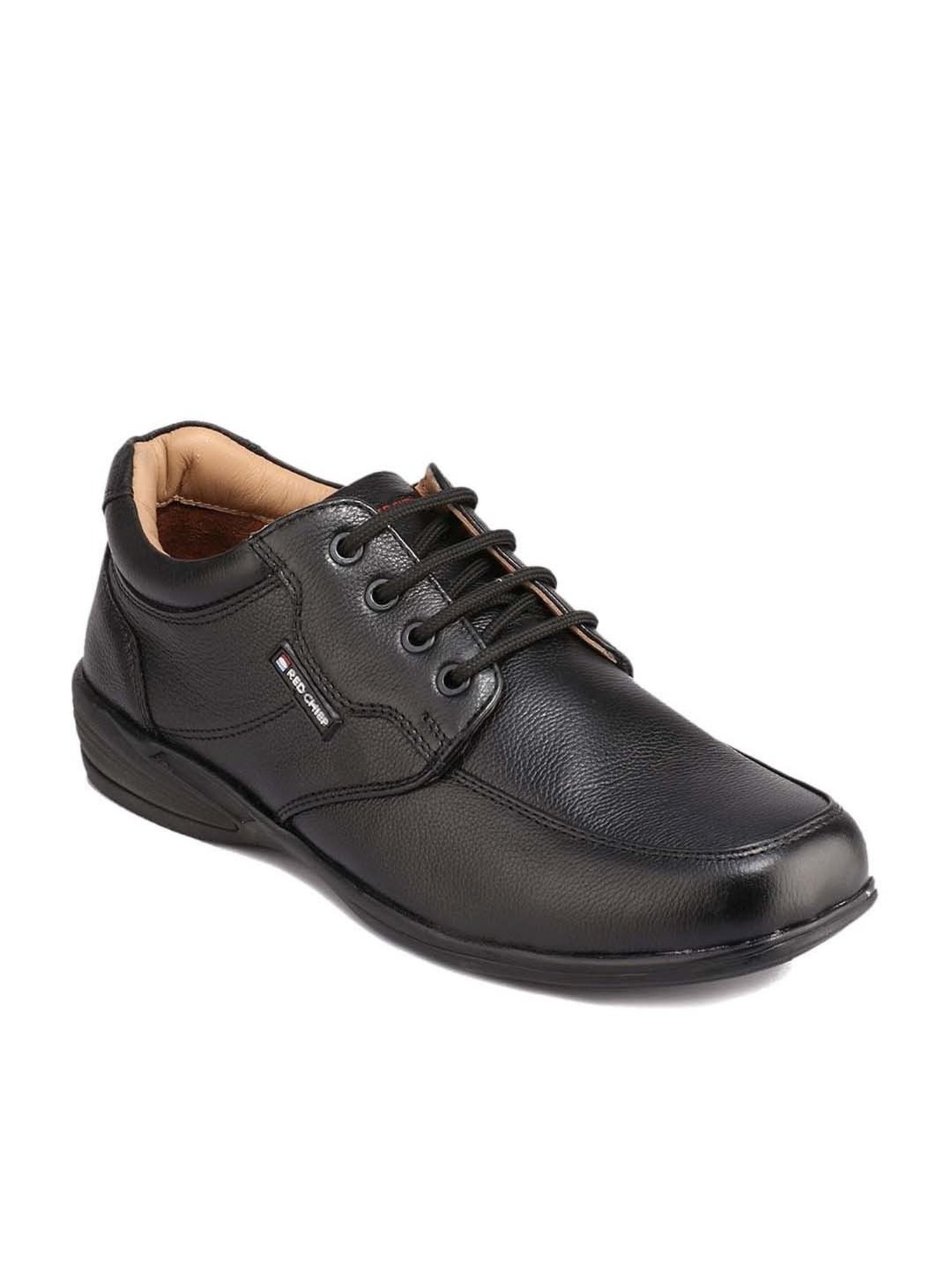 Red Chief Men's Black Derby Shoes