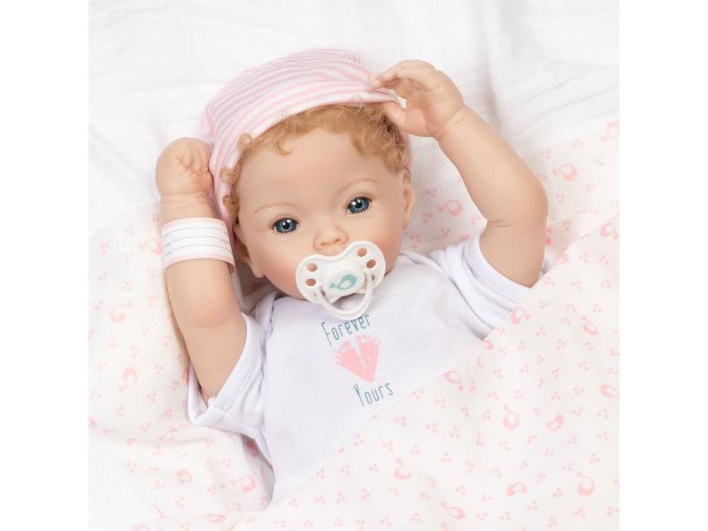 Paradise Galleries Realistic Newborn Doll - Forever Yours Golden, 7-Piece Reborn Doll Gift Set with Magnetic Pacifier