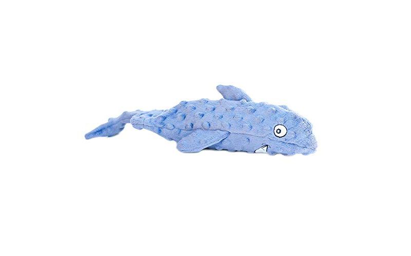 ZippyPaws - Bottle Crusherz, No Stuffing Dog Toy with Reusable Squeaker - Use Empty Water Bottles for Crunchy Chew Toys - Shark