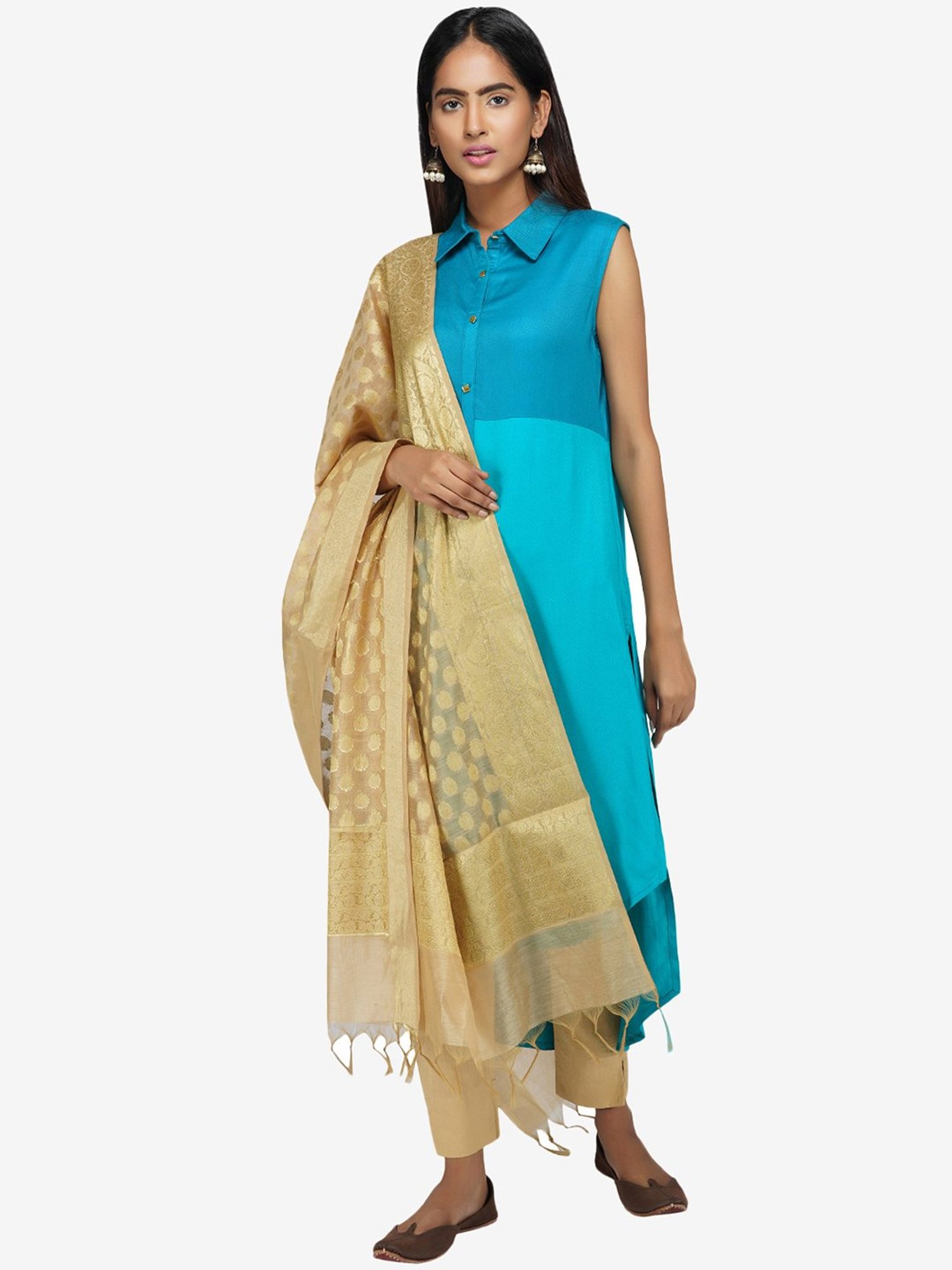 Paislei Green Viscose Kurta