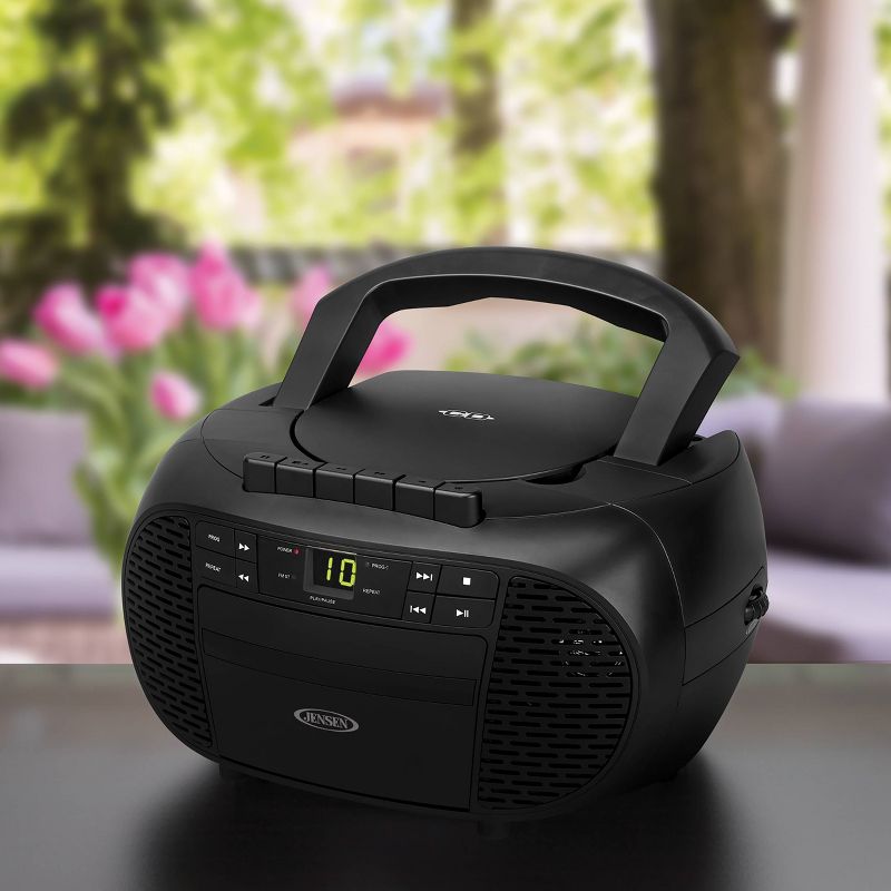 JENSEN Portable Stereo CD Cassette Recorder with AM/FM Radio (CD-550)