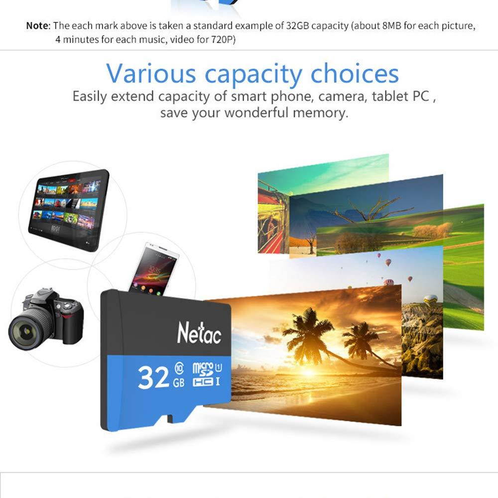 High Speed Microsd Memory Cards 16 GB 32 GB 64GB Memory Flash Card with SD Adapter Micro SD Read 80MB/S Write 80MB/S - Black/Yellow