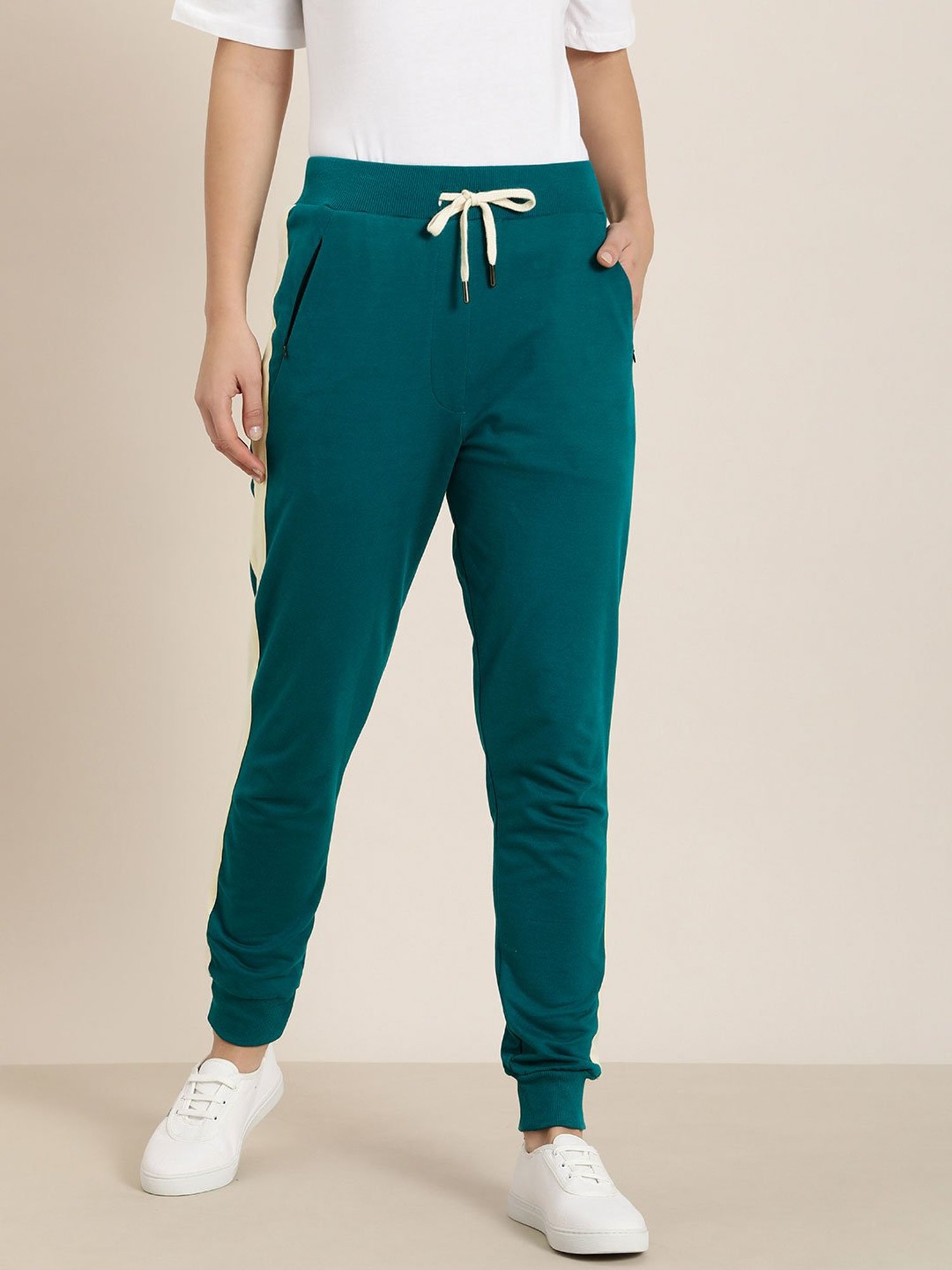 Difference of Opinion Teal Cotton Joggers
