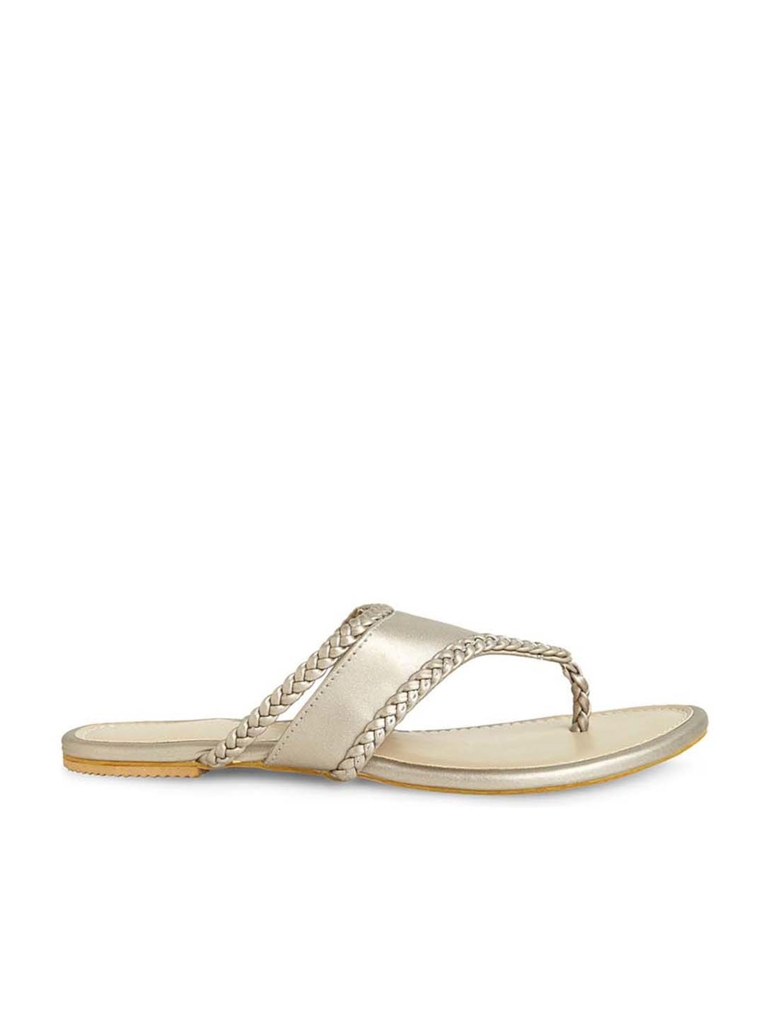 Kiana Women's Grey Thong Sandals