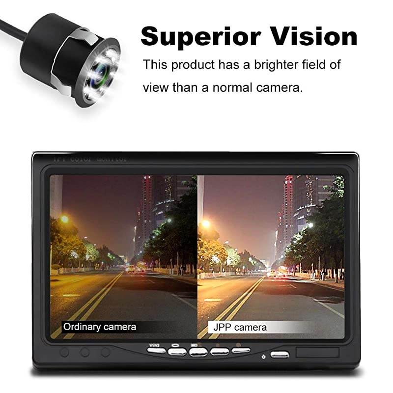 Backup Camera,  Embedded Rear View Camera, Waterproof Camera LED Night Vision Reverse Camera for Truck, Car, Travel Trailer