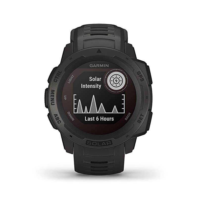 Garmin Instinct Solar Sportsman Camo Edition Premium GPS Smartwatch with Included  Power Bank Bundle (Graphite Camo)
