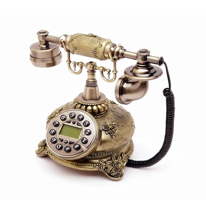 Corded Antique Style Push Button Home Telephone Set Old Fashion Phone Set Best Gift for Home Decor