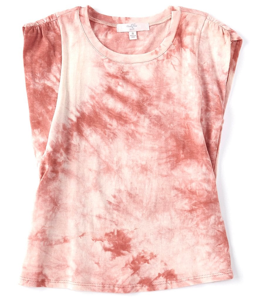 Moa Moa Big Girls 7-16 Cap-Sleeve Tie-Dye Tee