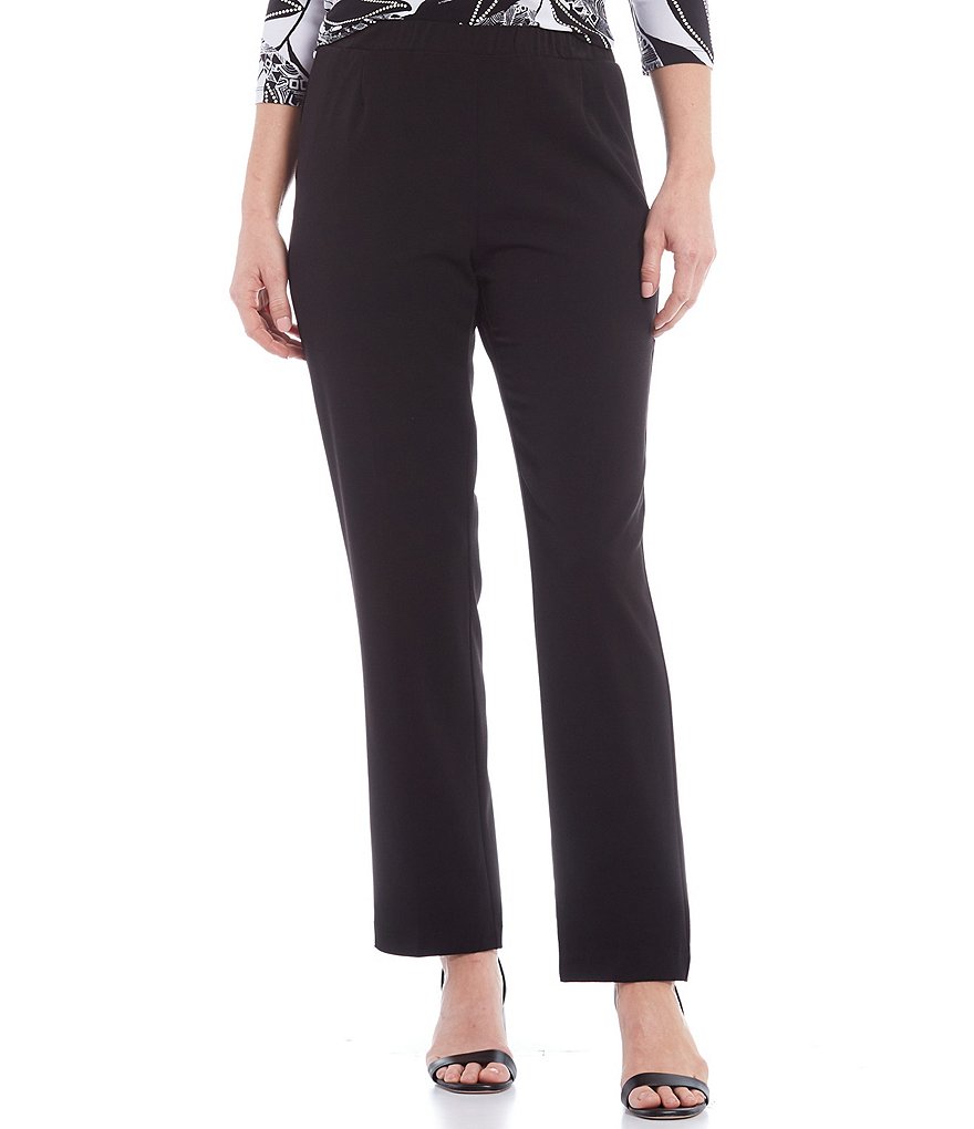 Allison Daley City Stretch Straight Leg Pull-On Pants
