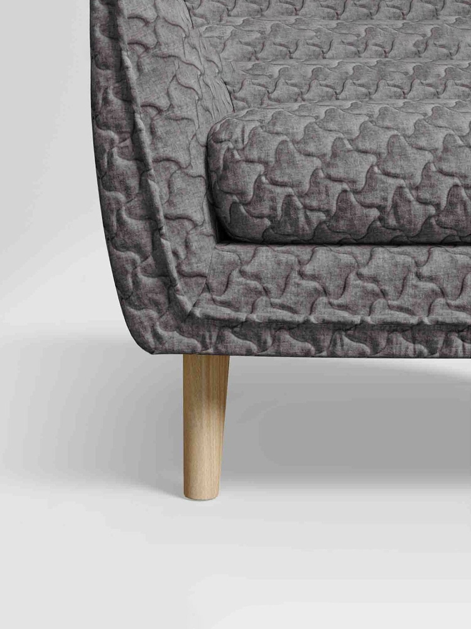 Durian Berry Black Premium Leatherette 2 Seater Sofa