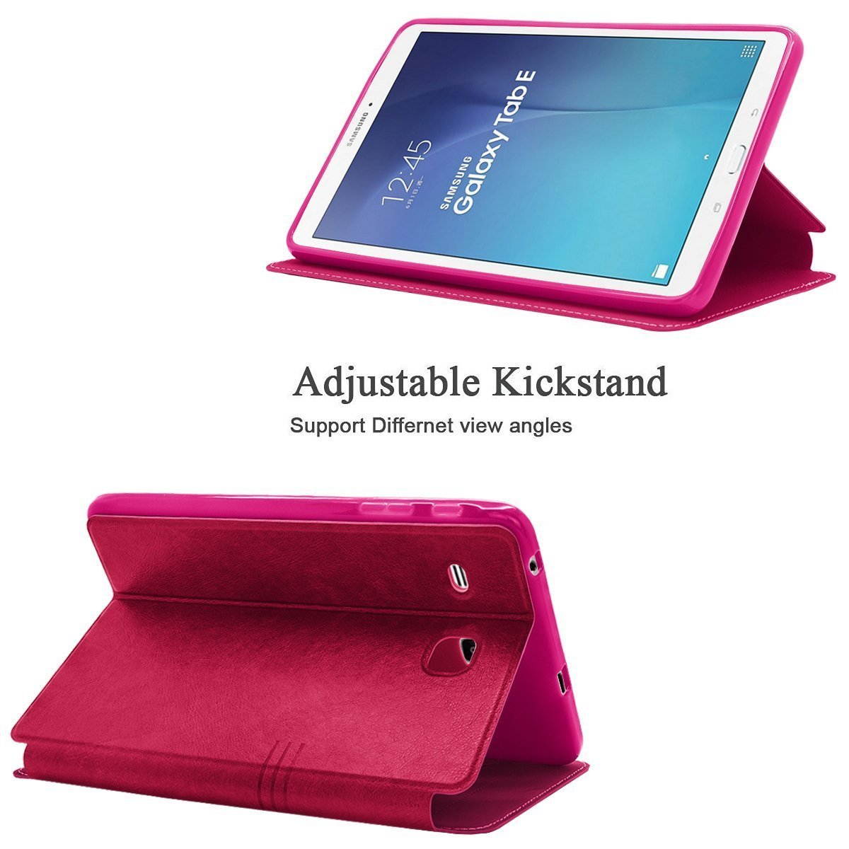 Mignova Samsung Galaxy Tab E 9.6 Case - Slim Lightweight Stand Cover for Samsung Galaxy Tab E 9.6 inch SM-T560 T561 + Free Screen Protector and Stylus pen