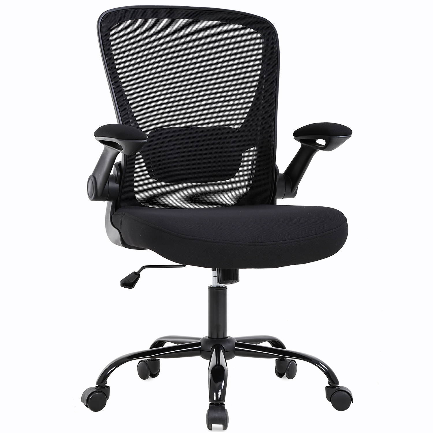 Home Office Chair Ergonomic Desk Chair Mesh Computer Chair Swivel Rolling Executive Task Chair with Lumbar Support Arms Mid back&nbsp;Adjustable Chair for Women Adults, Black