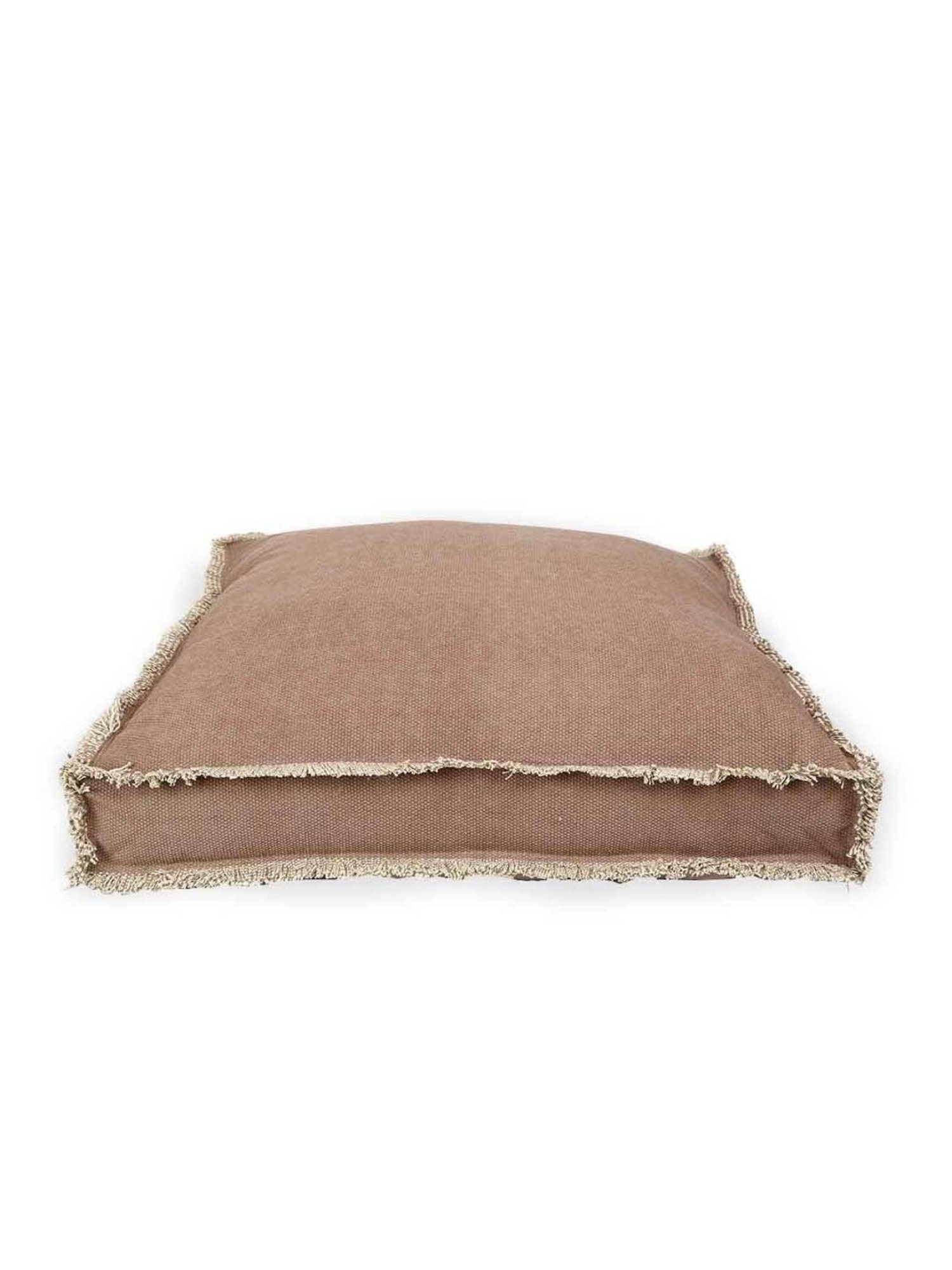 Home4U 'LUCAS' Brown Cotton Extra Large Floor Cushion - Set of 1