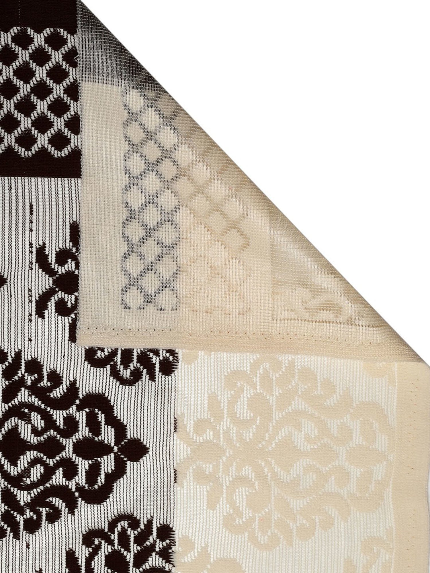 Romee Brown Polyester Printed Sofa Covers