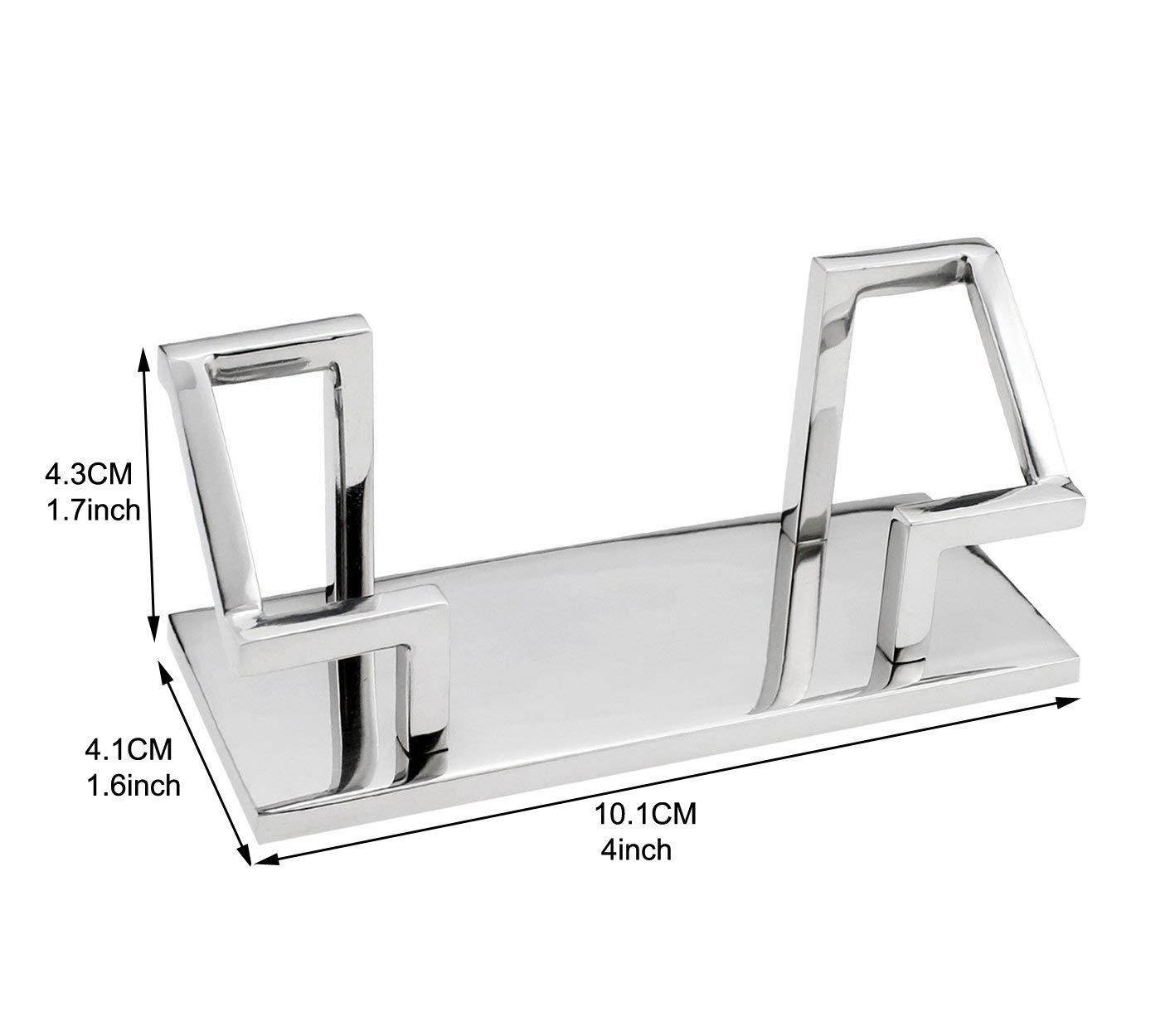 ArtsOnDesk Modern Art Business Card Holder Mr101 Stainless Steel Mirror Polish Patented Luxury High-end Desk Accessory Business Card Stand Case Office Organizer Thanksgiving Gift Christmas Gift