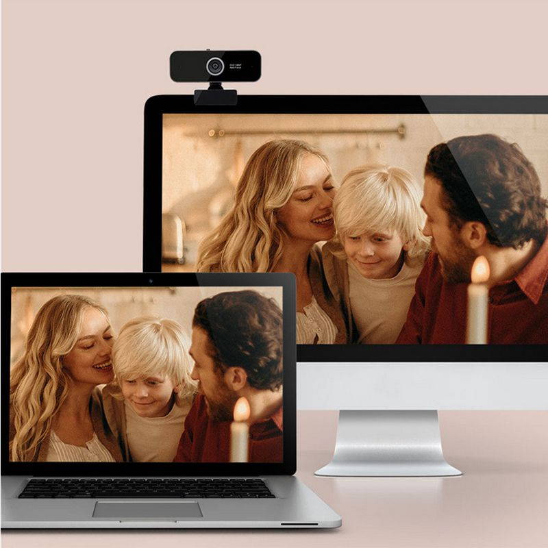 Webcam HD 1080p Web Camera, USB PC Computer Webcam with Microphone, Laptop Desktop Full HD Camera Video Webcam 110 Degree Widescreen, Pro Streaming Webcam for Recording, Calling, Conferencing, Gaming