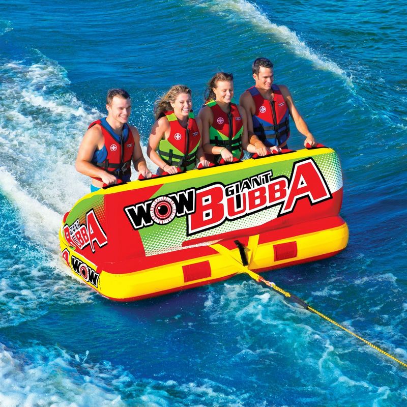 World of Watersports Giant Bubba Couch Style 4 Rider Inflatable Towable Tube