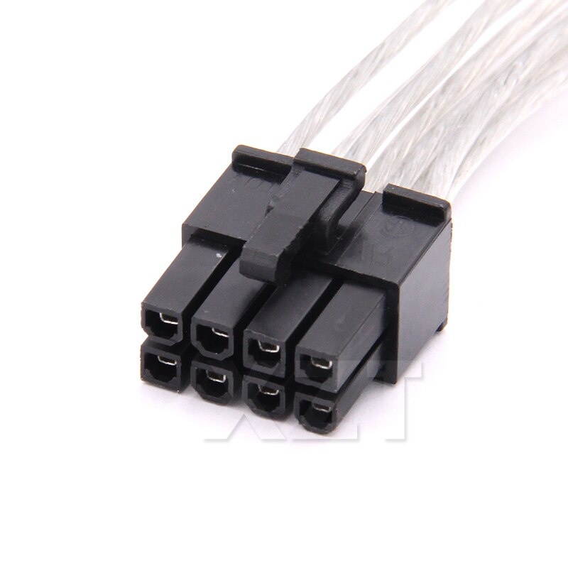 Copper 2 IDE Dual 4pin Molex IDE Male to 8 Pin Female PCI-E Y Molex IDE Power copper Cable Adapter Connector for video cards