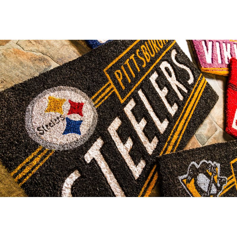 Evergreen Pittsburgh Steelers Pittsburgh Steelers, Coir Punch Mat