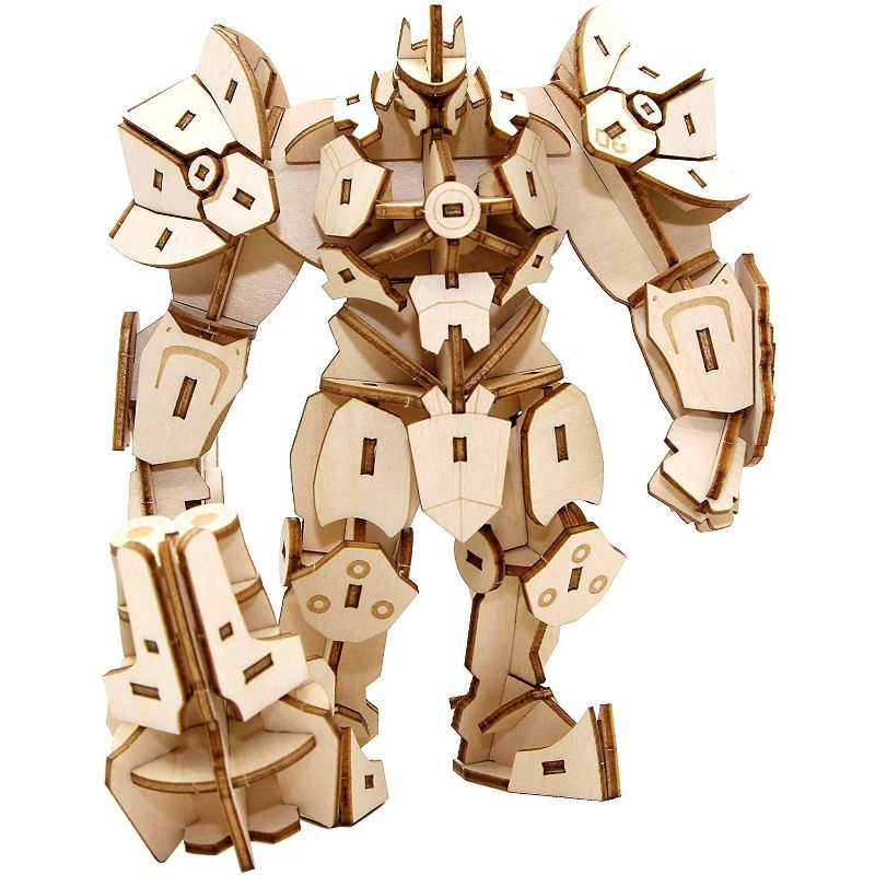 Incredibuilds Overwatch Reinhardt Poster & Wood Model Figure Kit
