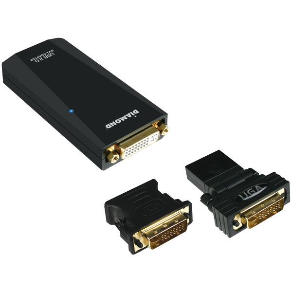 Diamond Bvu195 USB External Video Display Adapter 1080P Outpu
