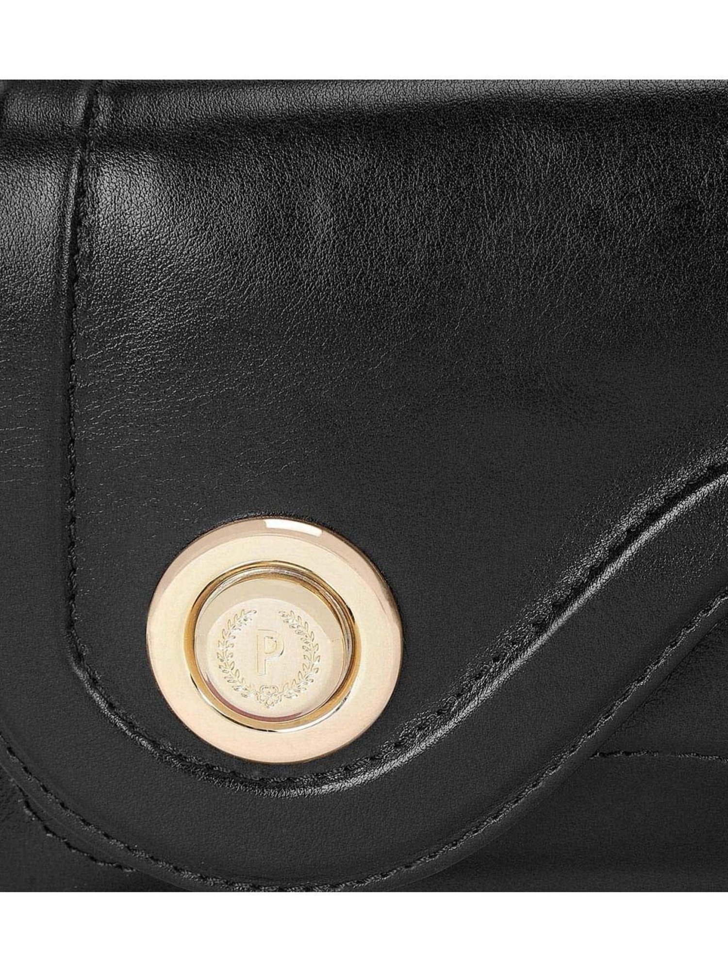 Pollini Black DAYTONA Medium Shoulder Bag