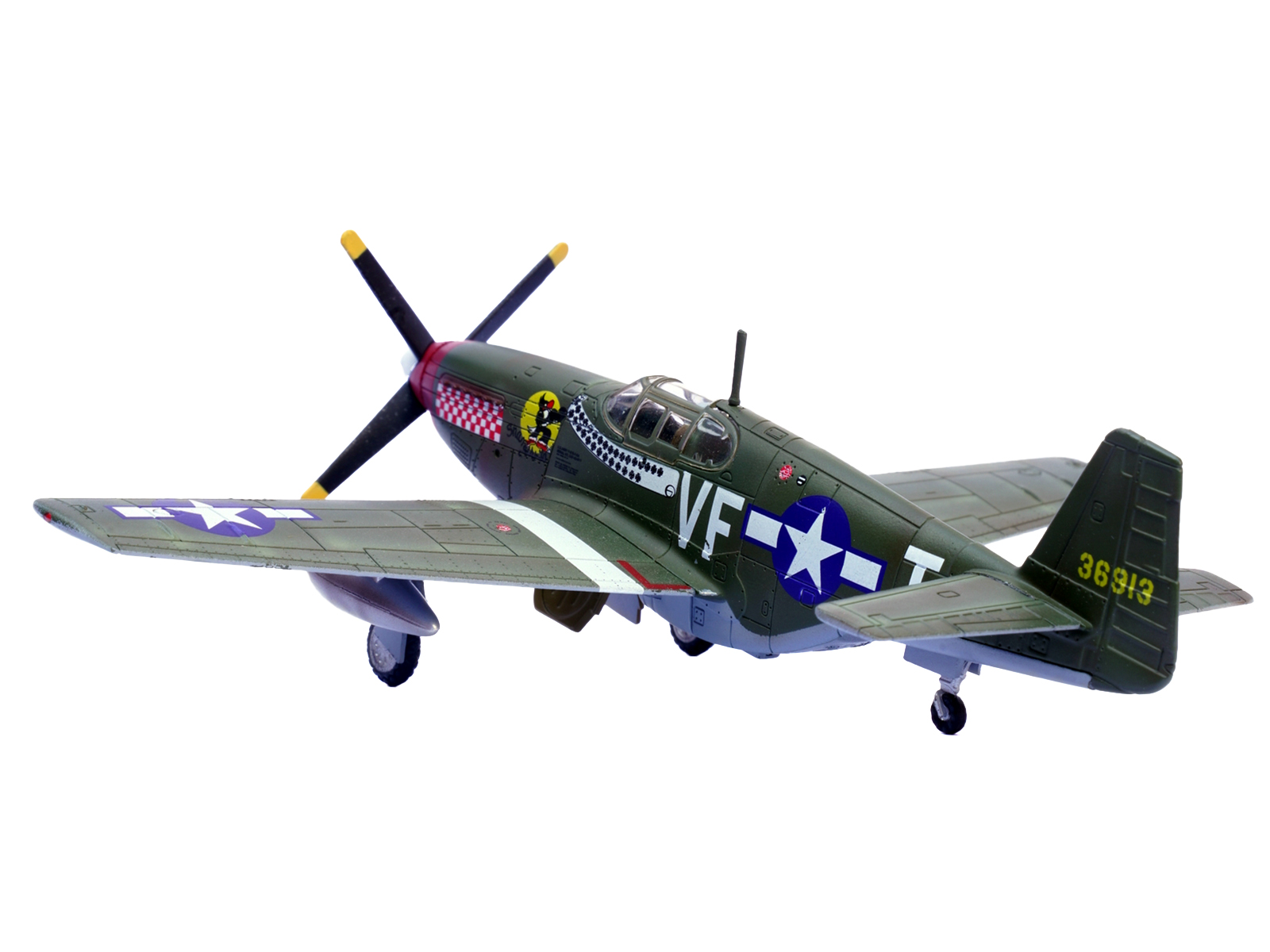 North American P-51D Mustang Fighter Aircraft "Lt. Col. McComas 118th Tactical Reconnaissance Squadron 23rd Fighter Group China" (1945) United States Army Air Force "Air Power Series" 1/48 Diecast Model by Hobby Master