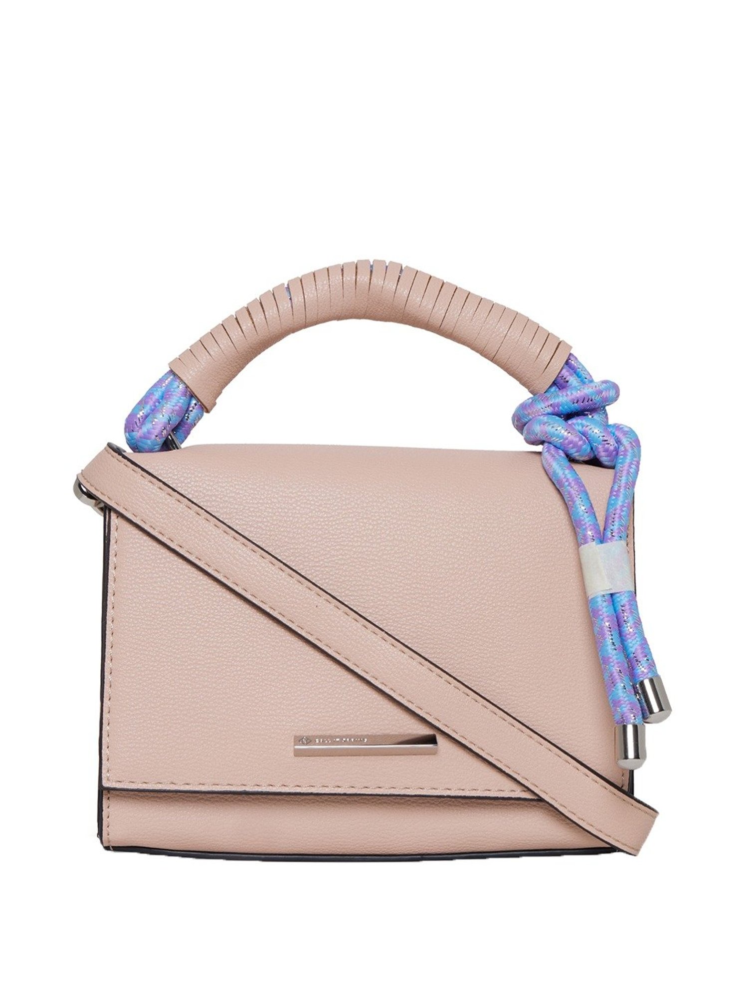 Call It Spring CLOVER530 Pink Solid Medium Satchel Handbag