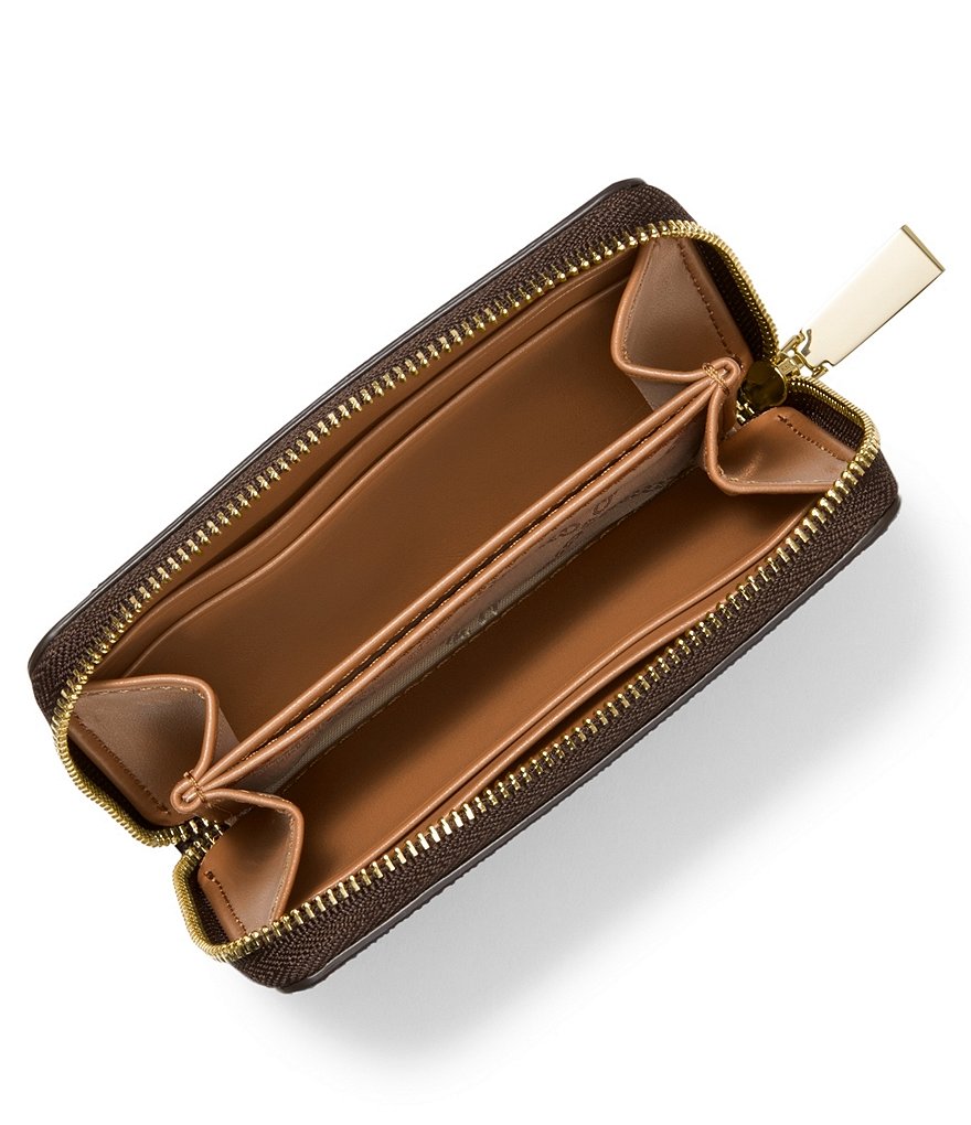 Michael Kors Jet Set Small Signature Zip Around Card Case