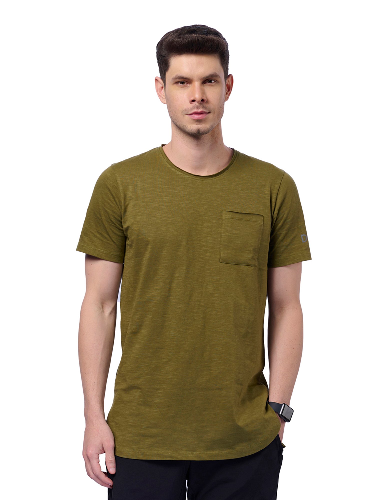 DOMIN8 Men Raw Edge Outdoor Oversized T-Shirt