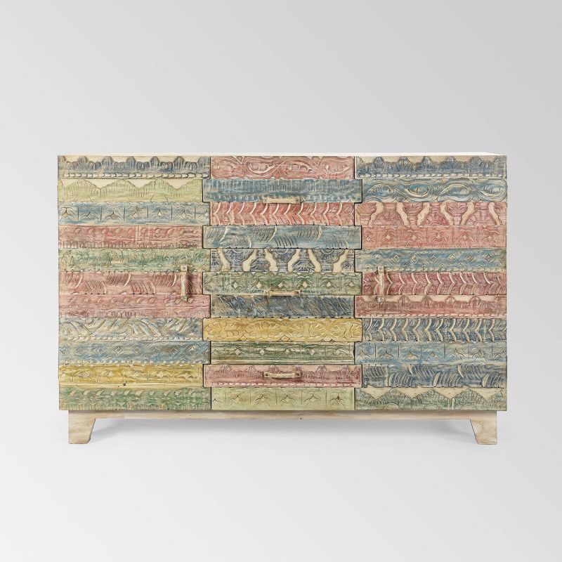 Carmel Sideboard Dark Brown/Black - Chique