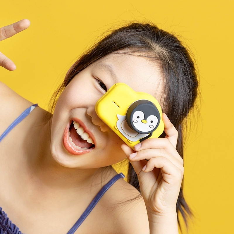 Kids Camera, Photographable Video HD Portable Cartoon Mini Children Camera, Style:Camera