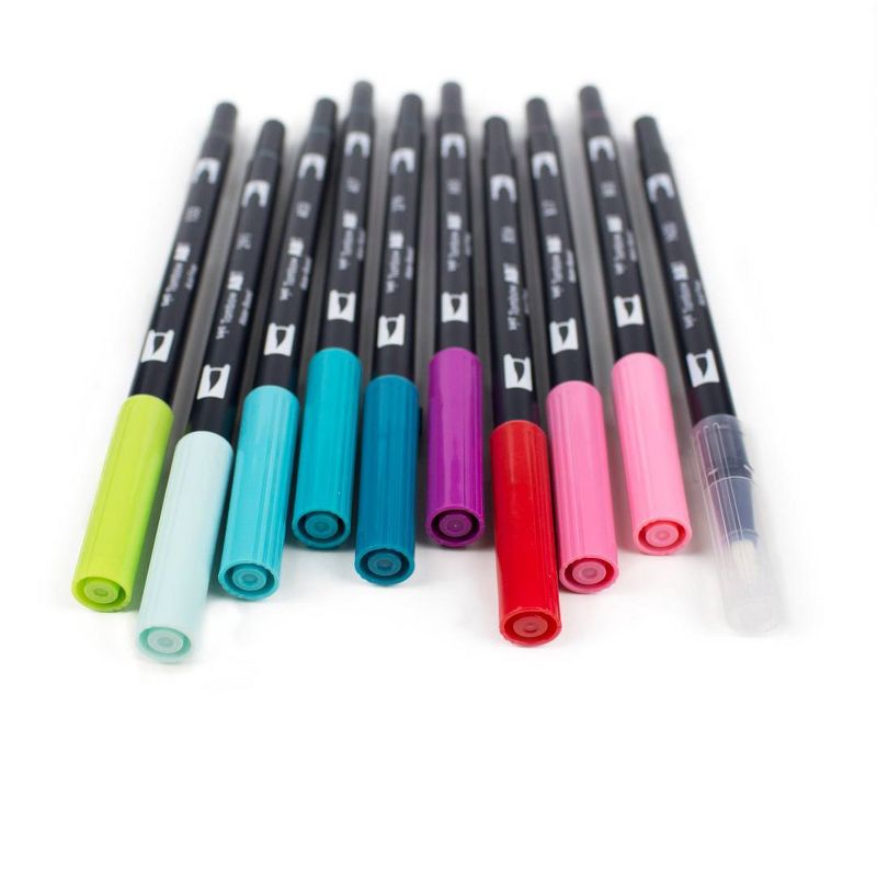 Tombow 10ct Dual Brush Pen Art Markers - Tropical