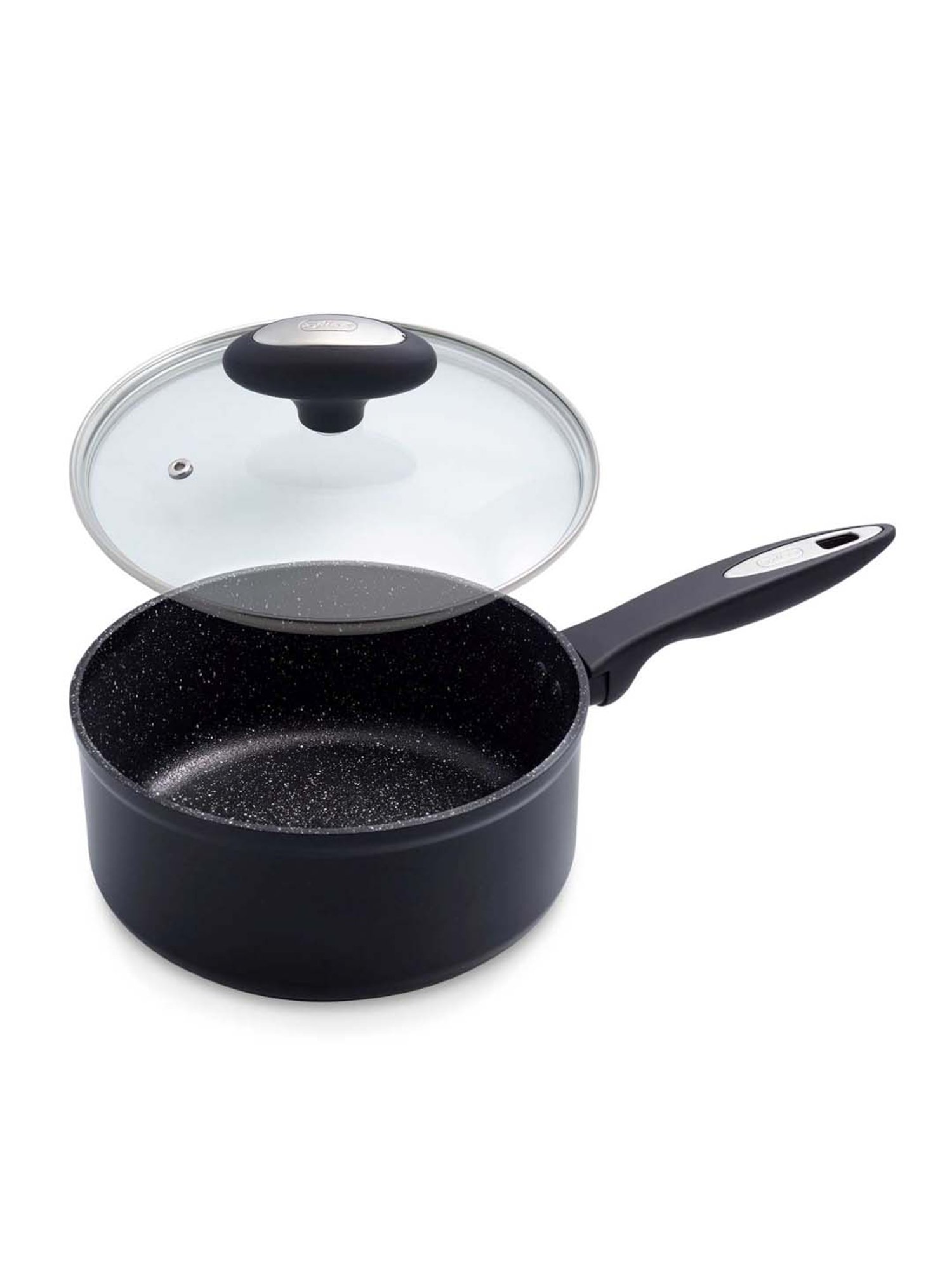 Zyliss Black & Transparent Aluminium Fry Pan,with Lid - Set of 1