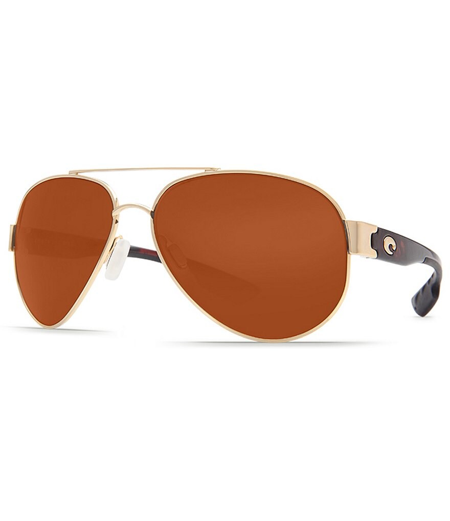 Costa South Point Polarized UVA/UVB Protection Double Bridge Aviator Sunglasses
