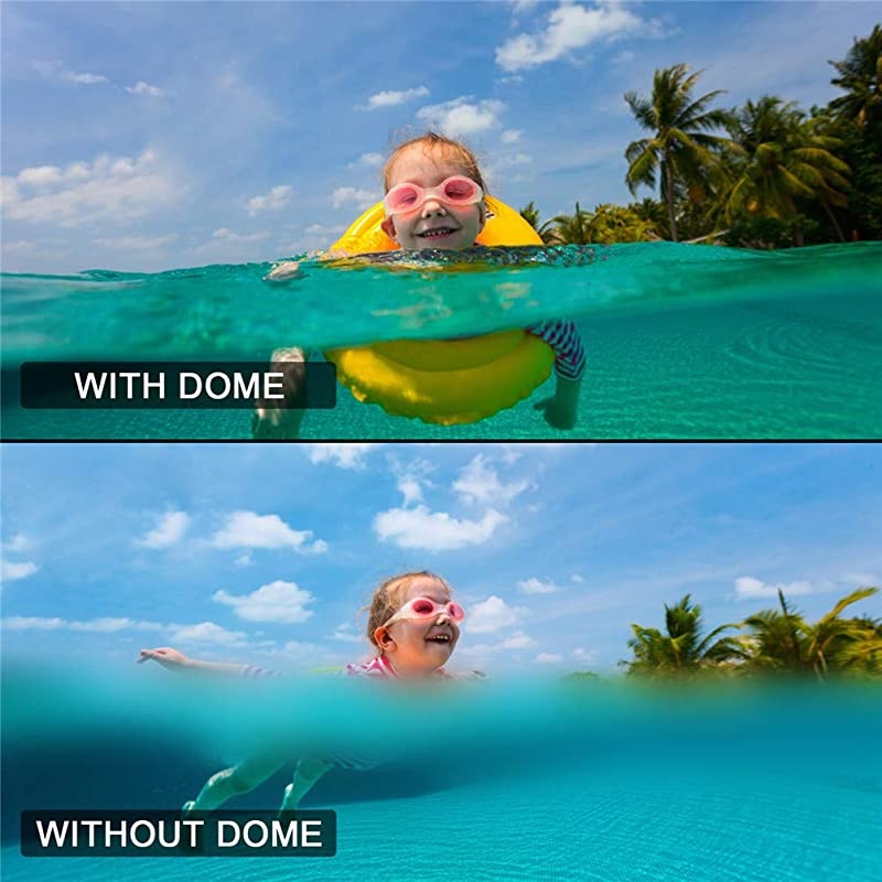 Port for GoPro Hero 8 Black Diving Transparent GoPro Lens Waterproof Housing with Floaty Hand Grip Underwater Case for GoPro Accessories for GoPro Hero Eight