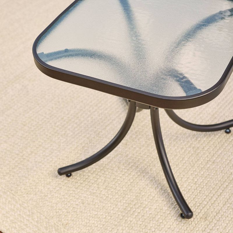 3pc Steel Swivel Rocker Patio Seating Set Tan - Hanover