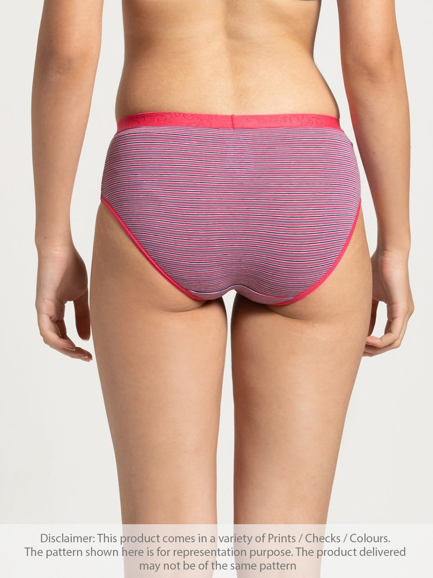 Jockey Ruby Striped 3006 Hipster - Pack Of 3 (Colors & Prints May Vary)