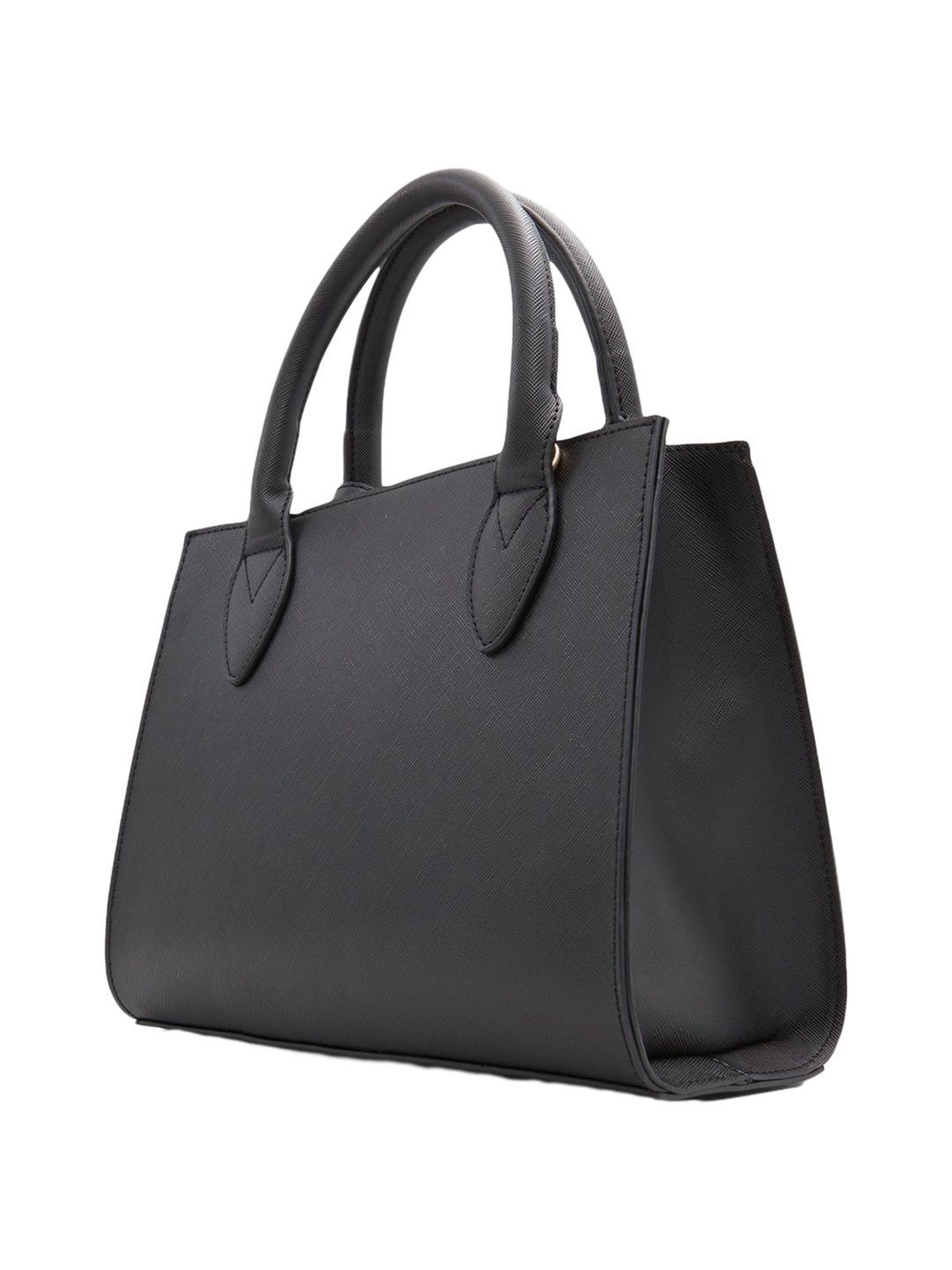 Call It Spring Black Solid Medium Handbag