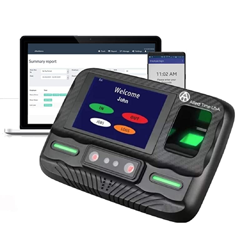 Employee Time Clock with Online Reporting - Face, Palm, Finger, Badge, WiFi Ready (#CB4000)
