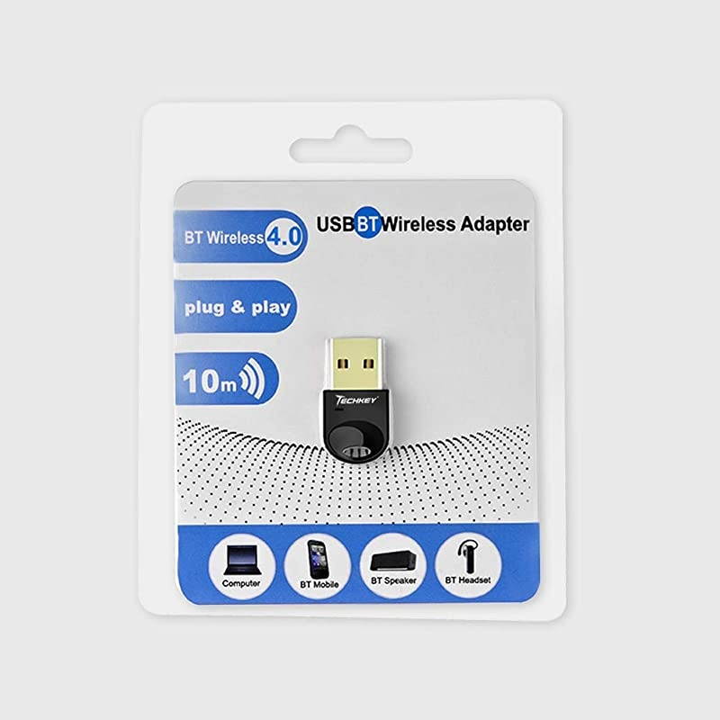 USB Bluetooth 40 Adapter Dongle for PC Laptop Computer Desktop Stereo Music Skype Call Keyboard Mouse Support All Windows 10 81 8 7 XP Vista