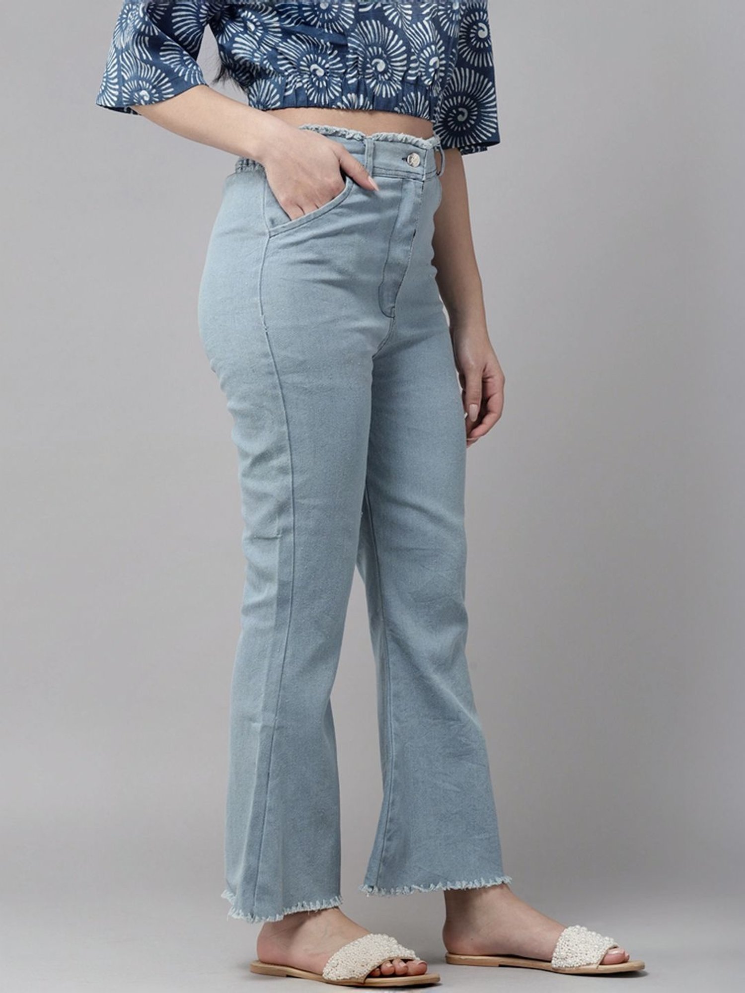 Aarika Blue High Rise Jeans
