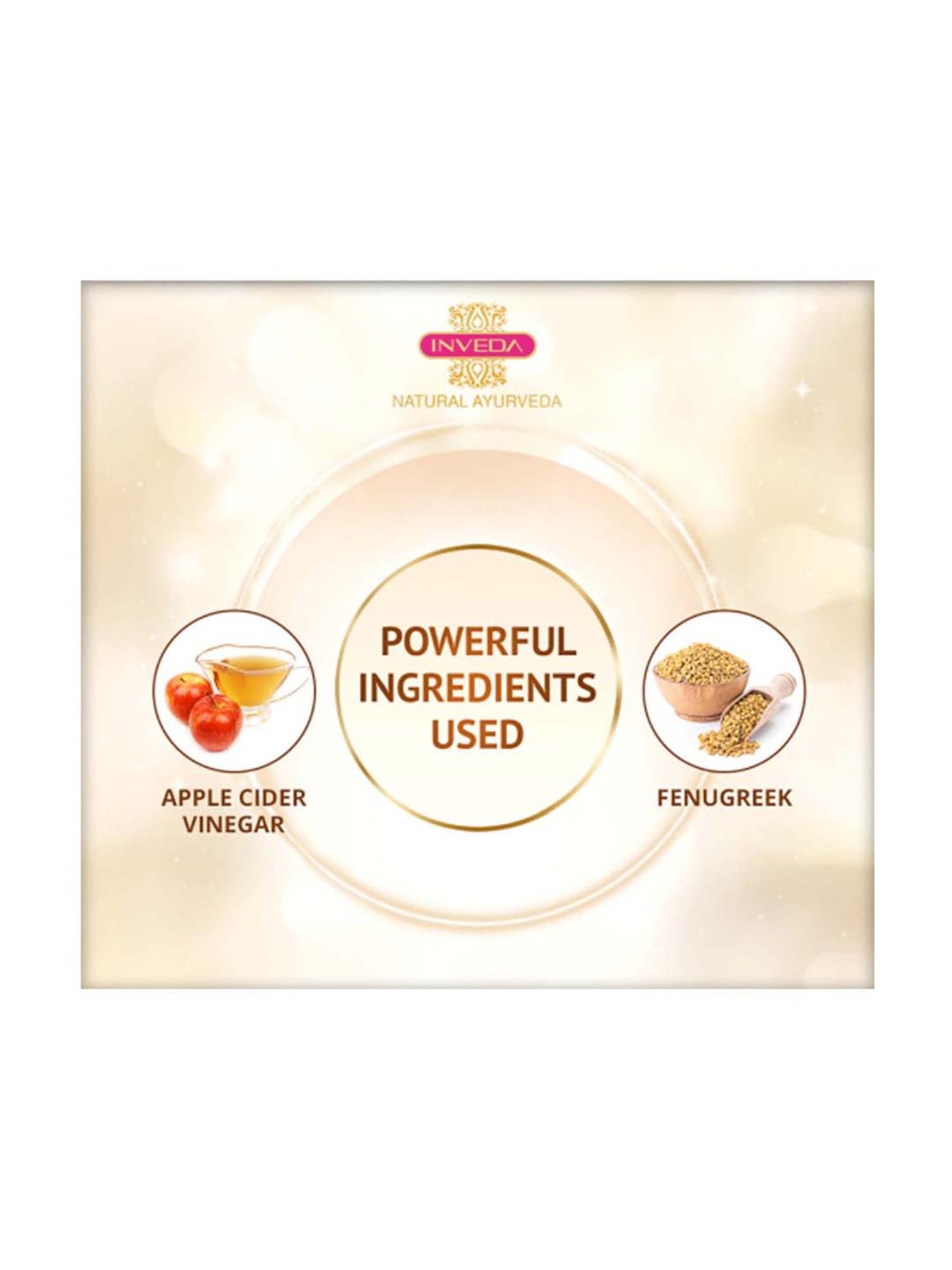 INVEDA Apple Cider Vinegar And Fenugreek Anti-Dandruff Shampoo - 300 ml