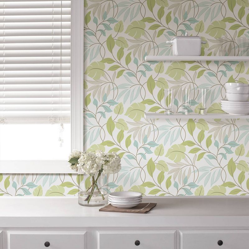 NuWallpaper Meadow Peel & Stick Wallpaper Blue/Green