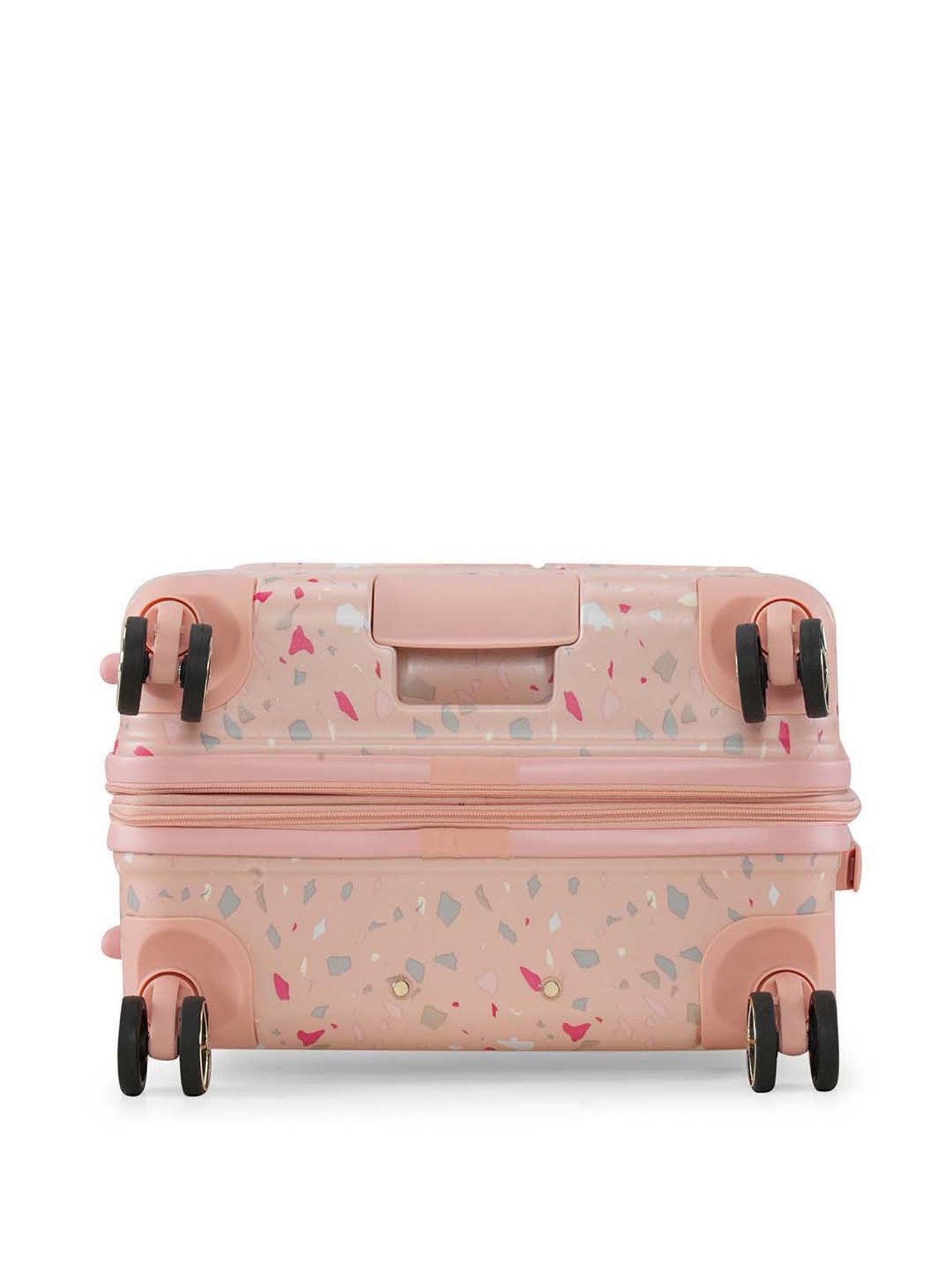 Calvin Klein Terrazzo Island Dusty Pink ABS Hard Medium Trolley - 24 cms